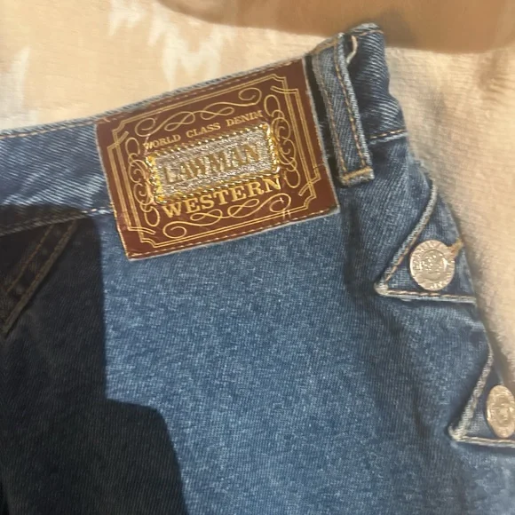 Western High Rise Blue Jeans for Women - Picture 5 of 5